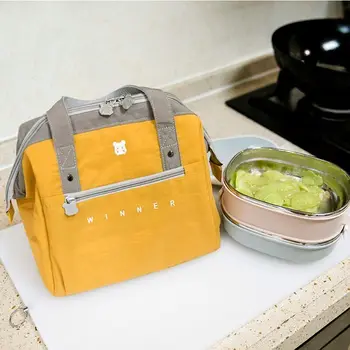 Переносная сумка для ланча Термоизолированный Ланч-бокс Сумка-холодильник Сумки для хранения продуктов