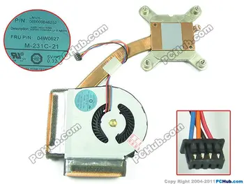 ThinkPad T420 04W0627 M-231C-21 DC 5V 0.32A 4-проводной вентилятор радиатора