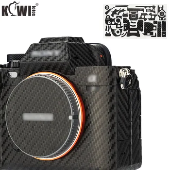 Защитная наклейка для камеры с защитой от царапин и износа, Защитная пленка для корпуса камеры Sony A7M4 A7 IV, Углеродное волокно, черный