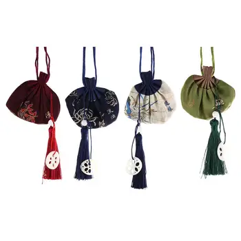 Сумка для Благословения с подвеской, Детская сумка для волос Lanugo, сумка в китайском стиле, Сумка для переноски, Саше, Тканевый карман, Сумка для хранения ювелирных изделий