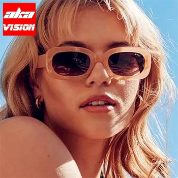 AKA VISION Квадратные Солнцезащитные очки в стиле Ретро, женские 2023, Ins, Роскошные Очки для женщин/Мужчин, Брендовые Дизайнерские Очки, Женские Винтажные Gafas De Sol