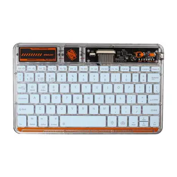 Акриловая Прозрачная игровая клавиатура, Новый Прозрачный планшет с подсветкой, Bluetooth-клавиатура, Дешевая клавиатура