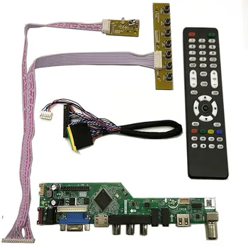 Новый комплект мониторов платы управления для LP156WH4-TLA1 LP156WH4-TLB1 TV + HDMI + VGA + AV + USB LCD светодиодный драйвер платы контроллера экрана