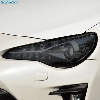 2 Шт. Защитная пленка для автомобильных фар с дымчато-черным оттенком, виниловая прозрачная наклейка из ТПУ для Toyota 86 GT86 2012-2021