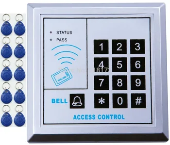 RFID Бесконтактная система контроля доступа к двери с клавиатурой 125 кГц EM ID карта Контроллер доступа + 10шт rfid-меток