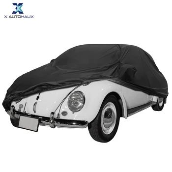 Автомобильный чехол X Autohaux для Volkswagen New Beetle 1998-2019 Открытый Полный автомобильный чехол для защиты кузова от любых погодных условий с застежкой-молнией