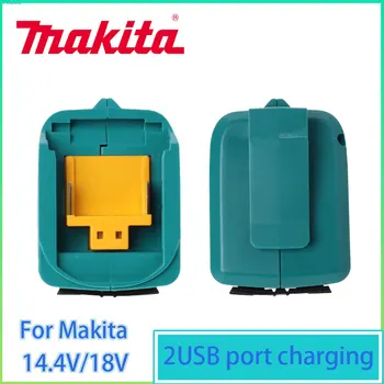 Сменный Источник Питания ADP05, Адаптер Двойного USB-зарядного устройства для Makita 14,4 В/18 В LXT, Литий-ионный аккумулятор, Преобразователь со светодиодной подсветкой