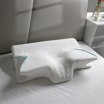 Подушка для шейки матки из пены с эффектом памяти Fuloon Contour Эргономичная ортопедическая подушка от боли в шее для спины, для сна на животе, лечебные подушки