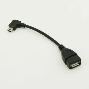 10шт Мини-USB 5-контактный штекер к USB 2.0 A Женский хост OTG Удлинительный кабель-адаптер 15 см