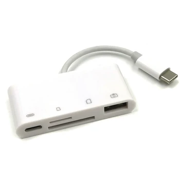 4 в 1 USB-C Type C Устройство чтения карт памяти для внешней камеры Type C PD Зарядка USB 2.0 SD/TF Устройство чтения карт памяти Концентратор для Мобильного телефона Macbook