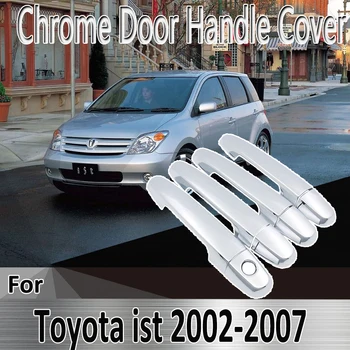 для Toyota ist 2002 ~ 2007 2003 2004 2005 2006 Наклейки для укладки Украшения Хромированная дверная ручка крышка краска Ремонт автомобильных аксессуаров