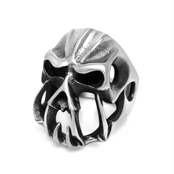 Новое Кольцо из титановой стали с Черепом, Портативные кольца EDC, аксессуары в стиле панк, Подарок для мужчин, инструменты для самообороны на открытом воздухе