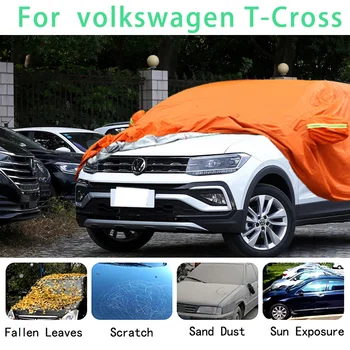 Для Volkswagen T-Cross Водонепроницаемые автомобильные чехлы супер защита от солнца, пыли, дождя, автомобиля, защита от града, автоматическая защита