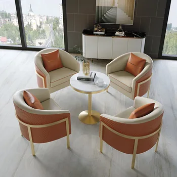Офисные Современные стулья для гостиной, Роскошные золотые стулья с подлокотниками, Одноместный стиль, Мебель Muebles Para El Hogar для гостиной