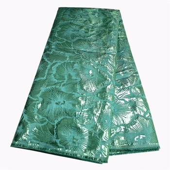 Элегантная кружевная ткань из жаккардовой парчи, ткань для платья в нигерийском стиле для свадебной вечеринки, французская мода, 5 ярдов
