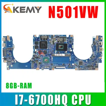 G501V Для ASUS N501VW G501VW G58V UX501V UX501VW Материнская плата ноутбука N501V Тестовая в порядке I7-6700HQ Процессор 8 ГБ оперативной памяти GTX960M-2G/4G