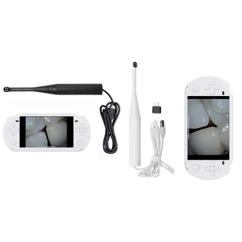 Эндоскоп с 8 регулируемыми светодиодными лампами, инспекционная камера HD-видео с экраном 4,3 дюйма, инспекционный эндоскоп для домашних животных