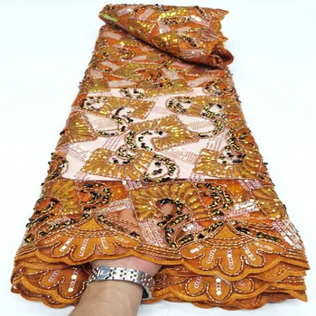 Знакомая африканская кружевная ткань Высокого Качества Французский Нигерийский Вышитый Тюль Кружевная ткань для женщин Свадебное платье QX21355