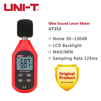 UNI-T UT353 Цифровой Измеритель уровня звука UT353BT Шумомер 30-130 дБ Децибел Тестер Шума Аудио Детектор Bluetooth