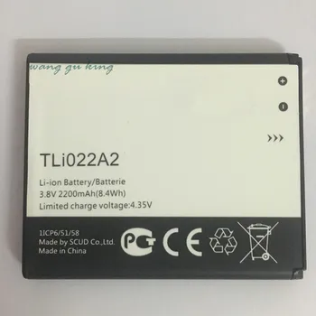 3,8 В, новый высококачественный аккумулятор TLi022A2 2200 мАч для запасной батареи Alcatel