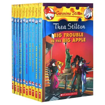 10 Книг Джеронимо Стилтон Теа Стилтон 11-20 Книжка с картинками Детский английский Комикс Bridge Chapter
