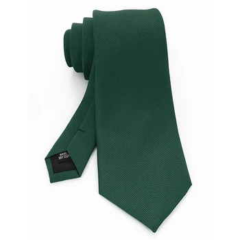 Классический Мужской галстук JEMYGINS Design 8 см, шелковый жаккардовый галстук, однотонные зеленые, красные, черные галстуки для мужчин, подарок на деловую свадьбу