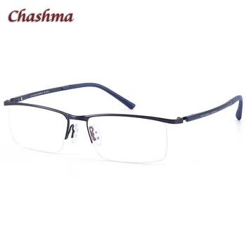 Чашма, фирменный дизайн, Мужские оптические очки, полукадровые Очки по рецепту, синие легкие очки
