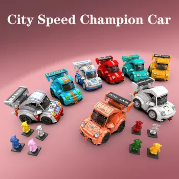 SEMBO Знаменитый автомобиль Мировой серии City Speed Champion Наборы транспортных средств Комплект строительных блоков Кирпичная мини-модель для детских игрушек, подарков