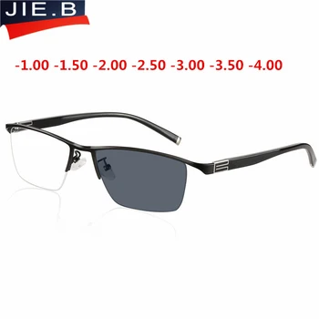 Солнцезащитные очки для близорукости с Фотохромной отделкой, Мужские И Женские Очки для Близорукости, Оправа с цветными линзами, Солнцезащитные очки для близорукости, Очки для близорукости -1.0 -1.5