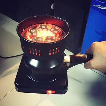 Съемный Электрический Кальян для приготовления угольной Закваски Лоток для плиты Принадлежности для барбекю Щипцы для Кемпинга Древесный уголь Утолщенный Съемный B1J4