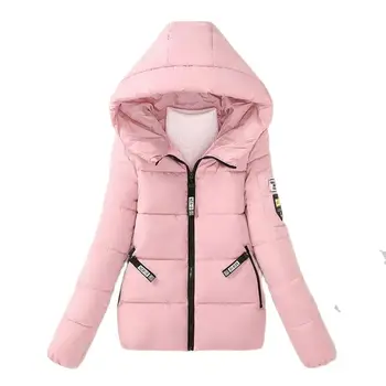 2023 Новая пуховая куртка с хлопковой подкладкой, Женская короткая модная студенческая корейская версия, Женское пальто с капюшоном, Милая Ветровая верхняя одежда
