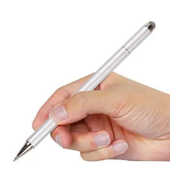 Ручки с сенсорным экраном, универсальный стилус для подписи Двойного назначения, металлический корпус, инструмент для рукописного ввода для бизнеса, прочный и малярный