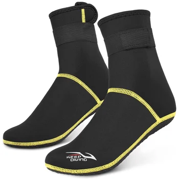Носки для дайвинга на открытом воздухе, 3 мм неопреновые пляжные водные носки, термальные ботинки для гидрокостюма, противоскользящие носки для дайвинга для подводного плавания, парусного спорта, плавания