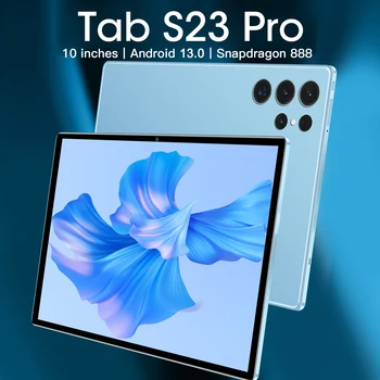 2023 Новый Планшет Tab S23 Pro Android 13,0 Планшет 10 Дюймов FHD + Дисплей Восьмиядерный процессор Snapdragon 888 Tablete 256 ГБ/512 ГБ ROM Tablete
