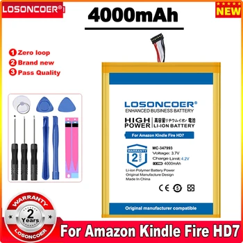 LOSONCOER 4000 мАч MC-347993 58-000084 Аккумулятор Для Amazon Kindle Fire HD7 Четырех поколений SQ46CW