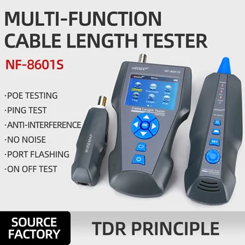 Новинка, Многофункциональный тестер сетевого кабеля TDR NF-8601S с функцией PoE/PING/Port Flash
