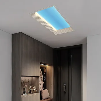 Умный светодиодный потолочный светильник Alexa Tuya с дистанционным управлением Blue Sky LED 30x60 45x45 см (круглый и квадратный)