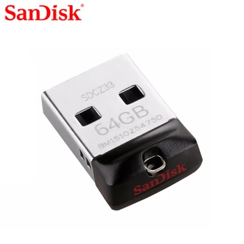 SanDisk USB 2.0 CZ33 Мини-флешки 64 ГБ 32 ГБ 16 ГБ 8 ГБ USB флэш-накопитель U-диск USB-ключ флешка