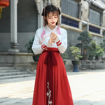 Новый китайский традиционный костюм для женщин Древняя одежда Ханьфу Леди Восточной династии Тан Танцевальный наряд для сцены Одежда принцессы
