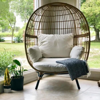 Кресло для отдыха на балконе из ротанга, Круглое Кресло для отдыха на открытом воздухе, Кровать для птичьего гнезда, Кресло для птичьего гнезда, Стул для птичьей клетки во дворе, Стул для птичьей клетки