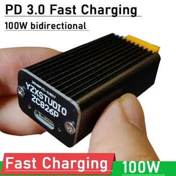 DYKB IP2368 100 Вт двунаправленный модуль быстрой зарядки PD 3.0 плата быстрой зарядки buck-boost 4S литиевая батарея XT60 для подключения к USB type-c