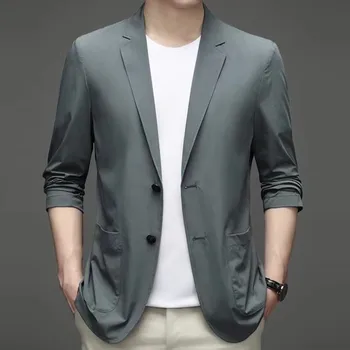 5711-(1-21) 2023 мужская новая корейская модная профессиональная куртка для делового отдыха, роскошный костюм в стиле Yinglun