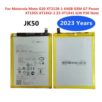 2023 Года JK50 Аккумулятор Для Motorola Moto G20 XT2128-1 64GB GSM G7 Power XT1955 XT1942-1 Z3 XT1941 G30 P30 Note Аккумулятор для телефона