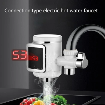 Электрический кухонный водонагреватель Кран мгновенного нагрева горячей воды кран холодного Нагрева проточный водонагреватель без бака