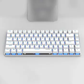 AJAZZ Практичная проводная /совместимая с Bluetooth клавиатура для ПК Механическая клавиатура 82 клавиши с переключением N-Key