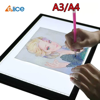 Планшет для рисования A4/A3/A2 wacom Digital Graphic Tablet LED Diamond Painting Light Pad Board Портативная доска для просмотра рентгеновских пленок