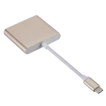 Мультимедийный конвертер Usb3.1 Type-c в HD, 10 Гбит/с, совместимая с HDMI Передача данных для Macbook Hd Кабель-адаптер