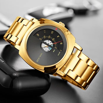 Мужские Новые Креативные модные часы Лидирующий бренд, Военные спортивные Водонепроницаемые наручные часы с кварцевым циферблатом, мужские Relogio Masculino