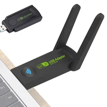 USB Wifi Адаптер С высоким коэффициентом усиления, Двухдиапазонный 600 Мбит/с, Сетевые карты USB3.0, Сетевые Адаптеры Для ПК, Планшетов, Смартфонов, Ноутбуков