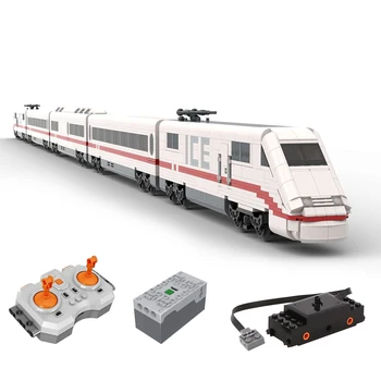 Авторизованный MOC-64784 2736Pcs 6wide Dynamic DB ICE 1- Немецкая модель скоростного поезда с мелкими частицами От Brickdesigned_germany